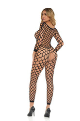 Swipe Right Crotchless Bodystocking (Black) – One Size Bodystocking Bodystockings