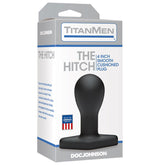 Titanmen The Hitch Black Anal Plug with Wide Domed Tip Design Butt Plugs