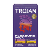 Trojan Pleasure Pack Condom Variety 12 Pack for Intimacy Condoms