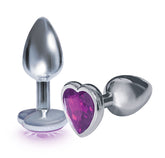 The 9's Silver Starter (Violet) – Stainless Steel Butt Plug Purple|Silver > Anal Range > Jewel Butt Plugs