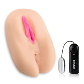 Vibrating Pussy and Ass – Dual-Use Vibrator Beige Masturbation Aids for Males