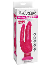 Wall Bangers Double Penetrator Vibrating Suction Cup Toy VIBRATORS-RABBIT
