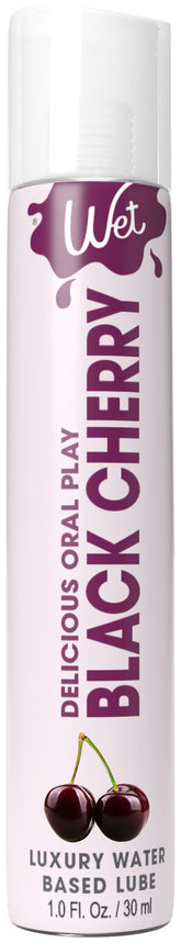 Wet Black Cherry Water-Based Flavored Oral Lubricant 1 Oz Oral Gels & Sprays
