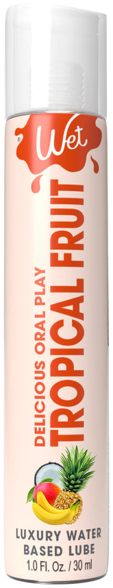 Wet Delicious Tropical Fruit Flavored Oral Lubricant 1 Oz Oral Gels & Sprays