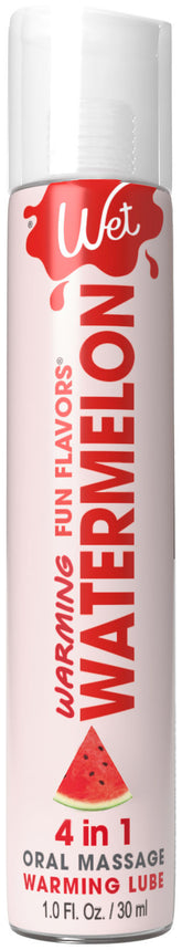 Wet Watermelon Warming Lubricant 4 In 1 Personal Glide 1 Oz Oral Gels & Sprays