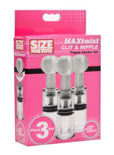 Size Matters Max Twist Clit And Nipple Suction Mini Set Nipple Stimulators