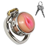 Pussy Boy Metal Chastity Cage – Body-Safe Silicone Chastity Device > Bondage Gear > Male Chastity