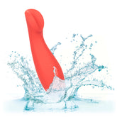 Red Hot Ignite Red Silicone Compact Clitoral Vibrator with 10 Intense Functions and Waterproof Design STIMULATORS