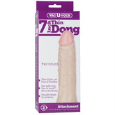 VacULock Thin 7 Inch Natural Dong Attachment – Slim Strap-On 7 Inches Flesh Pink > Realistic Dildos and Vibes > Realistic Dildos