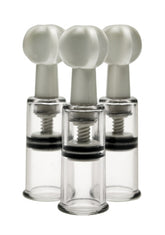 Size Matters Max Twist Clit And Nipple Suction Mini Set Clear Clear Nipple Stimulators