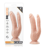 Dr Skin 8 Inch Double Penetration Cock with Suction Cup Base > Dildos > Double Dildos