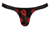 Male Power Kiss Me Sheer Lips Micro Thong Small Medium > Clothes > Mens Thongs