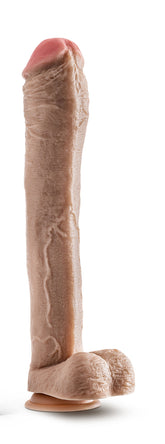 Dr Skin 13 Inch Realistic Beige Dildo With Balls and Suction Cup > Dildos > Oversized Toys