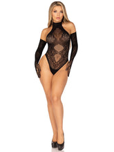 In Your Feels Teddy and Glove Set (Black) – Lingerie Set Black Lingerie Sets