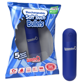 Rechargeable Soft Touch Bullet (Blue) – Waterproof 5-Speed Bullet Vibrator Blue > Vibrators > Mini Vibrators