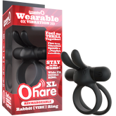 Ohare XL (Black | Blue | Green) – Rechargeable Large Rabbit Vibrator Black > Cock Ring > Vibrating