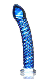 Icicles Blue Glass Massager Handcrafted Luxury DONGS Glass