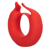 Taurus Enhancer Couples Vibrating Silicone Cock Ring Red Red Couples Toys