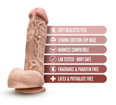 Mr. D 8.5 Inch Beige Dildo with Balls and Suction Base 8.5 Inches Flesh Pink Dongs Realistic