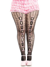 Plus Sweetheart Striped Tights – Plus Size Tights Multi 1X-2X > Clothes > Hosiery