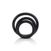 3 Piece Rubber Ring Set Black Black COCK RING Set