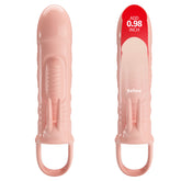 Pretty Love Sloane (Flesh) – Vibrating Rabbit Cock Sleeve Default Title > Sex Toys For Men > Penis Sleeves