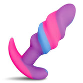 Unicorn Swirl (Silicone) Small Butt Plug – Body-Safe Silicone Butt Plug > Anal Range > Butt Plugs