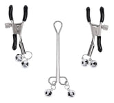 Shadow Bell Adjustable Nipple Clamps with Silver Bells – Nipple Jewelry > Sex Toys > Nipple Clamps
