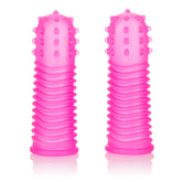 Intimate Play Finger Tingler (Pink) – Flexible Ribbed Teaser Set Pink Finger Stimulator
