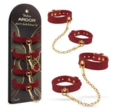Temptasia Ardor – Silicone Wrist and Ankle Restraints Set Red > Bondage Gear > Restraints