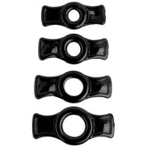 Cock Ring Set Black - Four Sizes for Ultimate Pleasure COCK RING Set