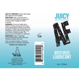 Juicy AF Water Based Lubricant - 118 ml