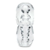 Zolo Gripz Spinner (Clear) – Squeezable Stroker > Sex Toys For Men > Masturbators Manual