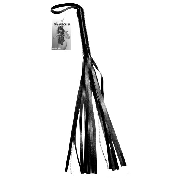 Sex and Mischief Crystal Black Whip – Stylish Accessory Whip > Bondage Gear > Whips & Floggers