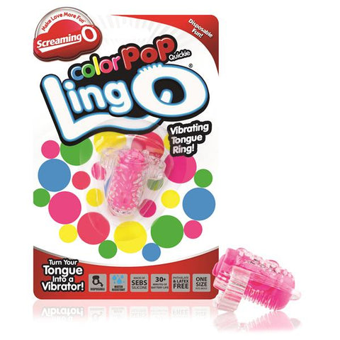 ColorPoP Quickie Ling O Tongue Vibrator – Wireless Disposable Vibrator > Sex Toys > Couples Toys