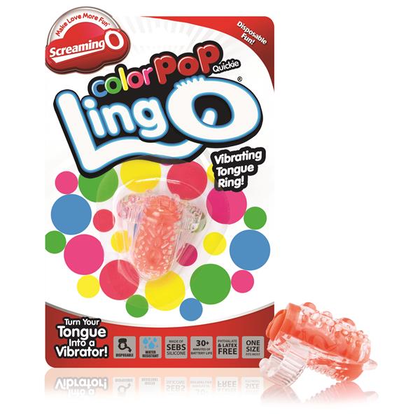 ColorPoP Quickie Ling O Tongue Vibrator – Wireless Disposable Vibrator > Sex Toys > Couples Toys