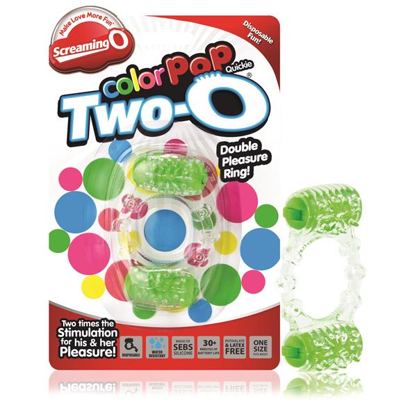Two-O Blue Dual Vibrating Pleasure Ring – Rechargeable Silicone Vibrating Ring > Cock Ring > Vibrating