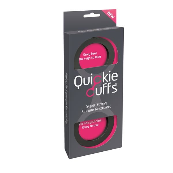 Quickie Cuffs Medium Silicone Wrist Restraints – Flexible Comfortable Silicone Restraint Wrist Cuffs > Bondage Gear > Handcuffs