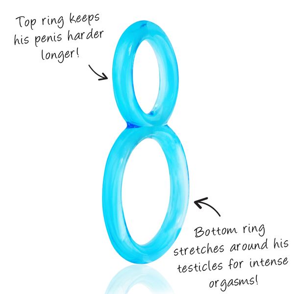 Ofinity Double Erection Ring – Stretchy Silicone Adjustable Cock Ring > Cock Ring > Single