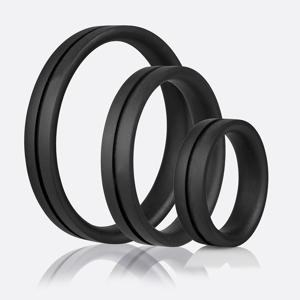 Screaming O Ringo Pro X3 – Silicone Stretchy Trio Pack Cock Rings > Cock Ring > Sets