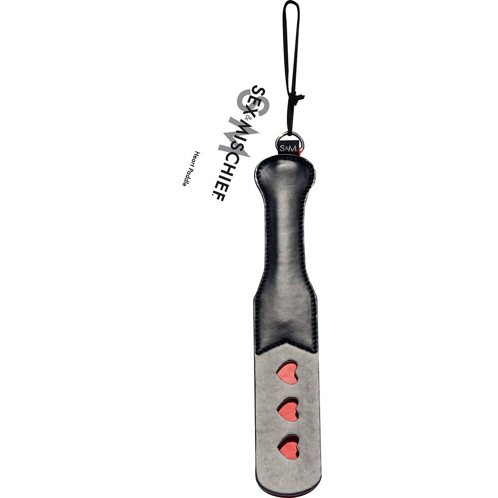 Sex And Mischief Heart Paddle – Split Surface Design Paddle > Bondage Gear > Paddles