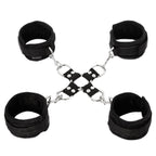 SportSheets 5 Piece Hog Tie and Cuff Set – Steel O-Ring Bondage Restraint Set > Bondage Gear > Restraints