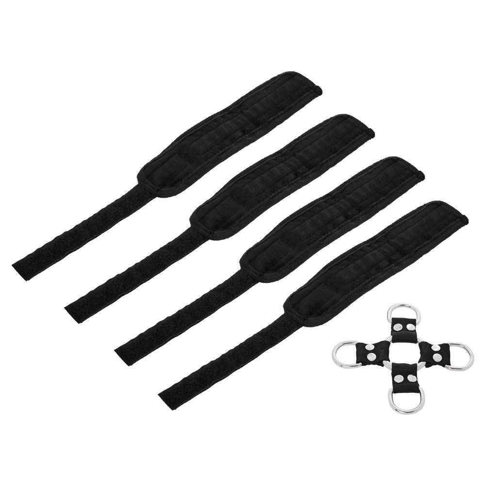 SportSheets 5 Piece Hog Tie and Cuff Set – Steel O-Ring Bondage Restraint Set > Bondage Gear > Restraints