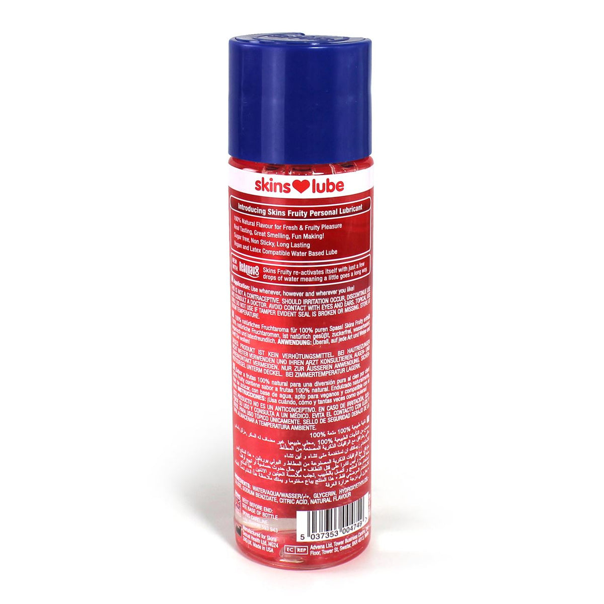 Skins Strawberry Water-Based Lubricant 4.4oz > Lube > Flavoured