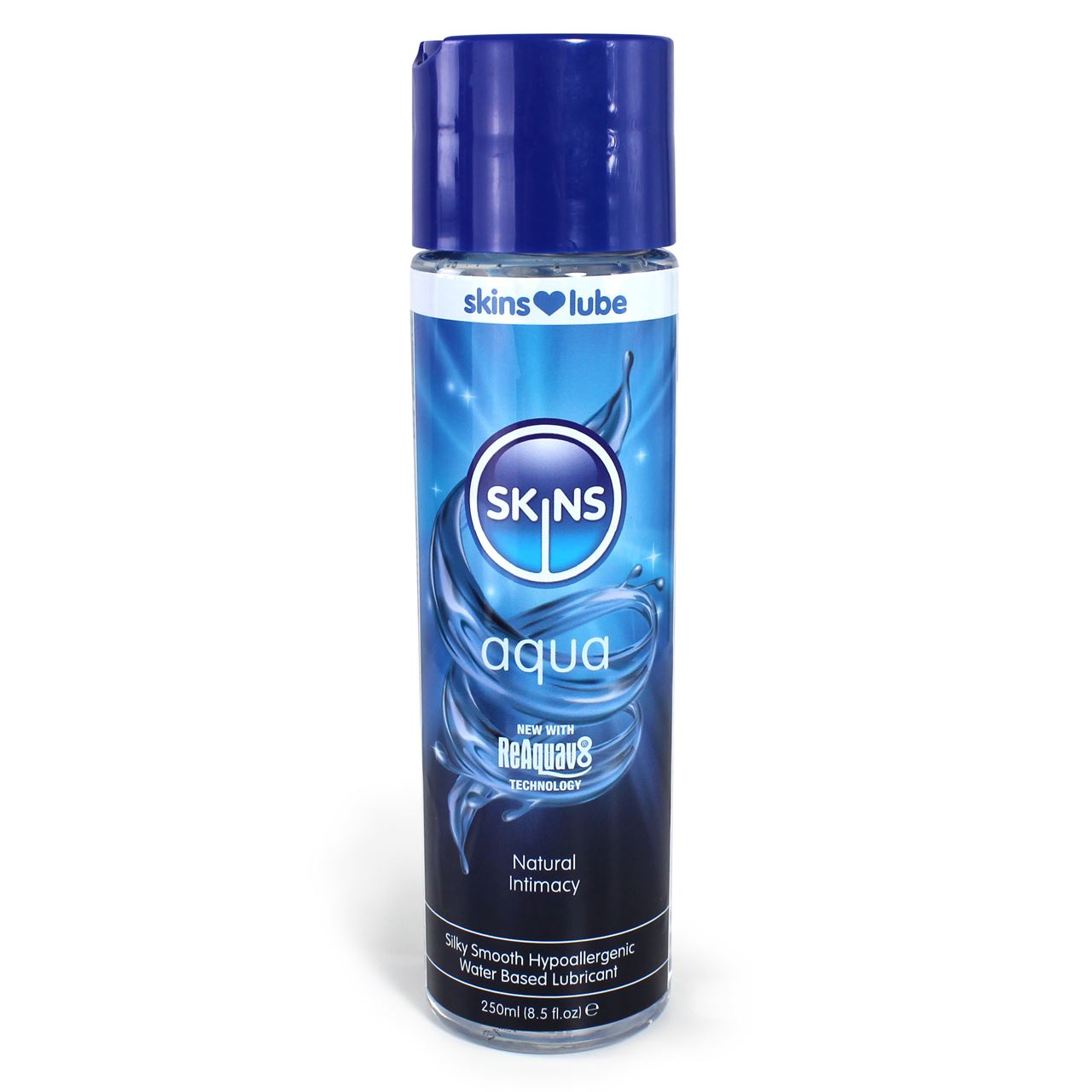 Skins Aqua Water-Based Lubricant – 4.4oz & 8.5oz Secondary image