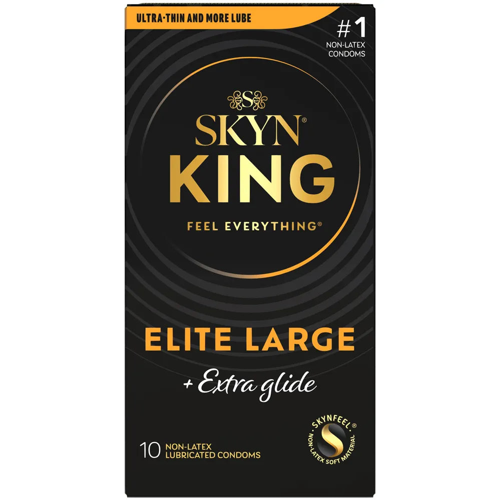 Skyn King Elite Extra Glide Large Condoms 10 Pack - Ultra Thin Large > Essentials > Condoms
