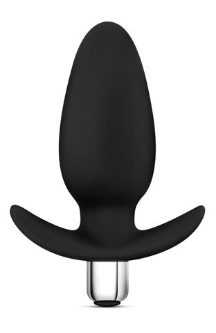 Luxe Little Thumper Black Vibrating Anal Plug 4 Inch Butt Plugs - Vibrating