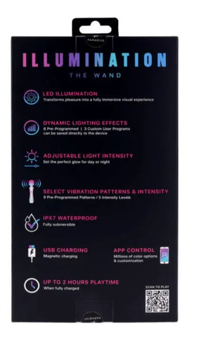 Paradise Illumination The Wand – RGB Illuminated Wand Vibrator > Sex Toys > Massage Wands