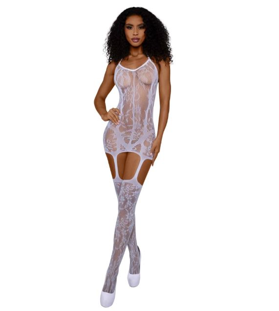 Lace and Opaque Seam Garter Dress – Women's Lingerie > Clothes > Dresses and Chemises Main image