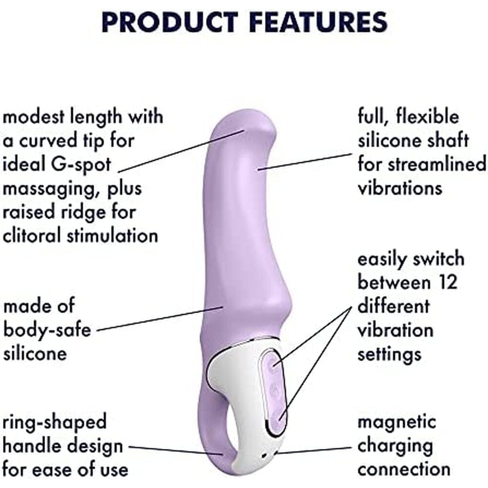 Satisfyer Vibes Charming Smile Rechargeable Silicone G-Spot Vibrator > Sex Toys For Ladies > G-Spot Vibrators